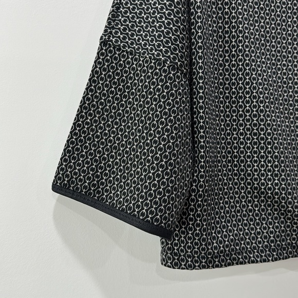 Black Patterned Women's Top - Picture 4 of 9